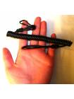 Cablu spiralat de siguranta pentru pistol culoare neagra TTG1, ASIGURARE PISTOL