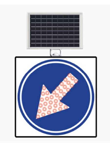 INDICATOR RUTIER SOLAR OCOLIRE STANGA 60X60CM