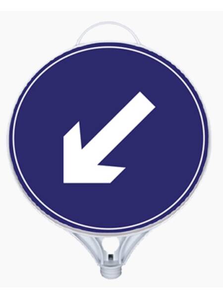 INDICATOR RUTIER PLASTIC OCOLIRE STANGA 39X28CM