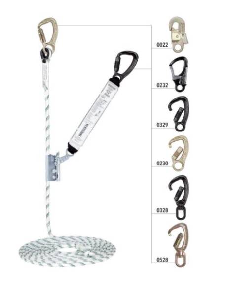 OPRITOR DE CADERE CU ALUNECARE PE SUPORT FLEXIBIL VERTILINE UNIVERSAL