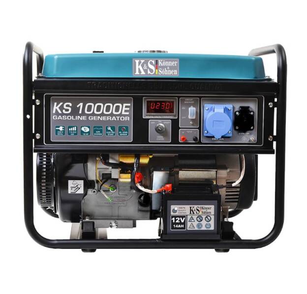 Generator Könner & Söhnen 8.0 kW KS10000E , monofazat, pornire electrica, 18 cp, AVR / Генератор 8,0 кВт КС10000Е, однофазний, електростарт, 18 к.с., АВР