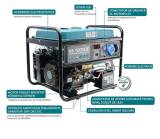 Generator Könner & Söhnen 8.0 kW KS10000E , monofazat, pornire electrica, 18 cp, AVR / Генератор 8,0 кВт КС10000Е, однофазний, електростарт, 18 к.с., АВР