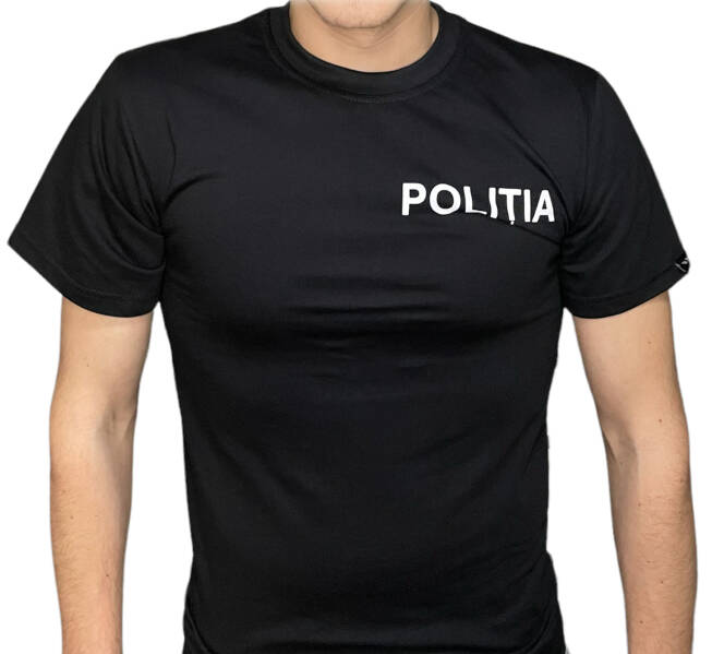 Tricou negru Politia fara epoleti